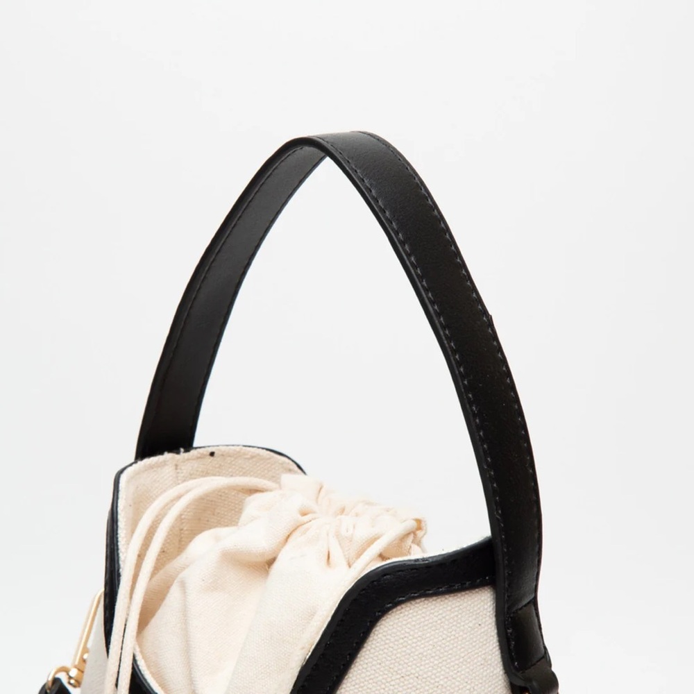 Kiersten Canvas Drawstring Satchel Bag - Picture 3 of 4